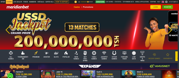 Meridian Bet Jackpot