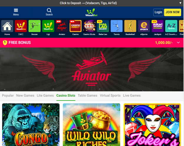WasafiBet Aviator