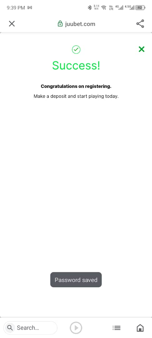 JuuBet Registration