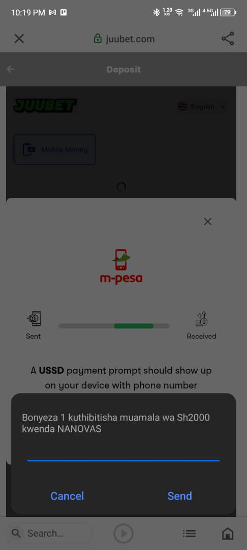 JuuBet Deposit